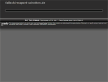 Tablet Screenshot of fallschirmsport-schotten.de